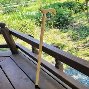 할아버지선물 화사한 지팡이 원목 편백나무 노인