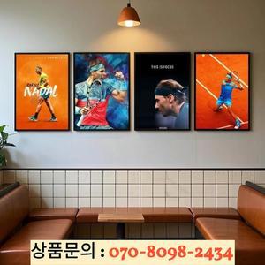 테니스 라파엘 나달 포스터 아트 벽 홈 거실 바 미적 장식 캔버스 회화 방