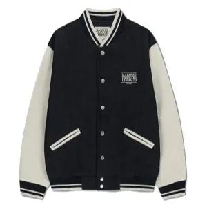 마리떼 클래식 EMBROIDERY 데님 바시티 자켓 A30 MFG45CDJ212 NVY LBL