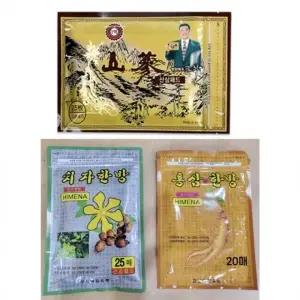 산삼 치자 홍삼 한방 쿨 찜질 건강패드