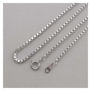 SP301-50 실버925 박스 체인 목걸이 백금도금 50cm 2mm