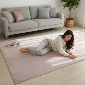 먼지없는 단모 거실 러그 카페트 대형 미니 물세탁