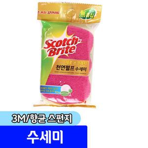 청소용품 수세미 / 3M 스카치브라이트 제로 스크래치 항균 스펀지 수세미