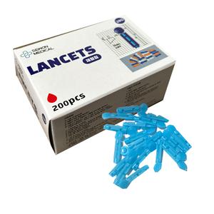 국산 사혈침 채혈침 압출바늘 일회용 200개 28G