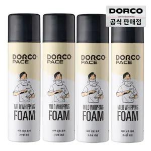 (15%할인) 도루코 페이스 대용량 마일드 휘핑 쉐이빙폼 250ml 4개/깔끔면도