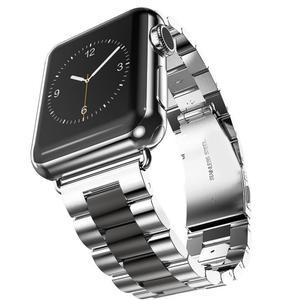 애플 워치 밴드용 스테인리스 스틸 스트랩 스포츠 메탈 밴드 아이워치 3 2 1 용 팔찌 40mm 44mm 5 4 38mm 4