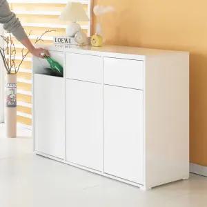 유토 3칸 쓰레기통 재활용 분리수거함 DF924415