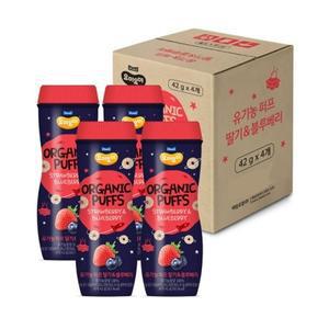 [매일] 요미요미 오가닉퍼프 딸기블루베리 42g 4개