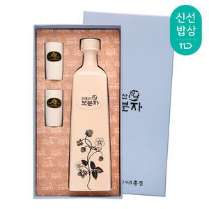[품질보장]선운산복분자주흥진 사각도자기복분자주세트 16도 700ml