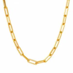 갤러리아 여자 순금 목걸이 뉴 할로우 클립 24K 18.75g 18K장식