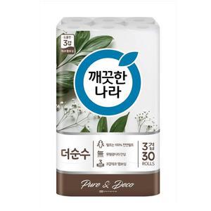 [기타]깨끗한나라 3겹 더 순수 두루마리 25m 30롤