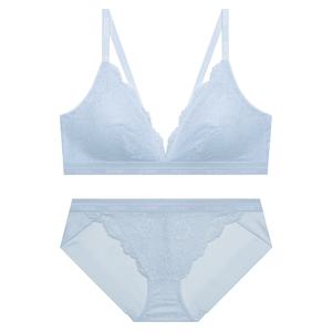 [게스언더웨어](센텀시티점)소프트 레이스 브라렛 팬티 세트 OAWBR991LBU/OAWBP991LBU