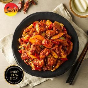 국내산 닭고기로 만든 유가네 닭갈비 오리지널 300g x 3팩
