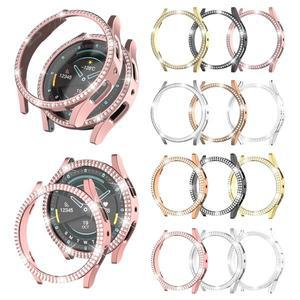 [유니커블]갤럭시워치7 호환 커버 싱글 더블 반짝이 다이아 큐빅 유광 하드 케이스 40MM 44MM 풀커버