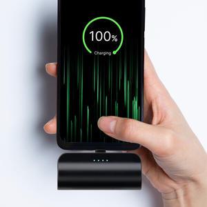 솔루엠 긴급 도킹형 다회용 미니 휴대용 보조배터리 2000mAh C타입