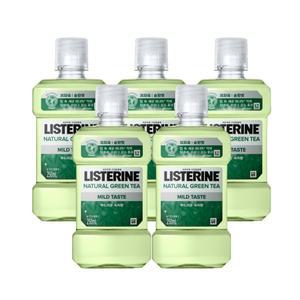 리스테린 내추럴 그린티 마일드 250ml X5개