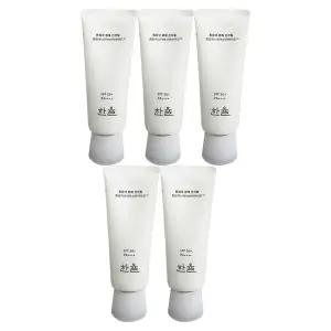 한율 흰감국 광채 선크림 70ml(SPF50+) 5개 / 써클