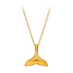 골드팡 24k 순금 골든테일고래꼬리 펜던트+18k체인