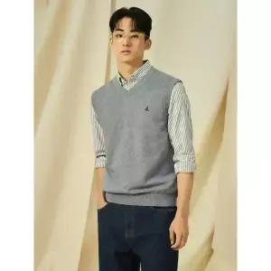 [빈폴] [Essential] V넥 베스트 - 그레이 (BC5151E033)