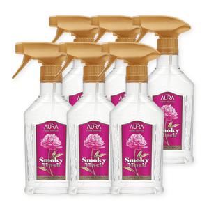 아우라 스모키머스크 섬유 향수 탈취제 정전기방지 400ml 6개