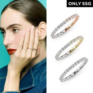 [도로시][SSG단독] 14k 18k 모이사나이트 믹스 이터니티 반지 (1.8mm)