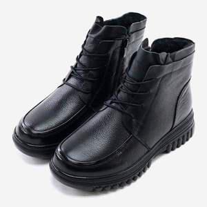 소가죽 부츠 워커 안감 퍼 심플 키높이 데일리슈즈 앵글부추