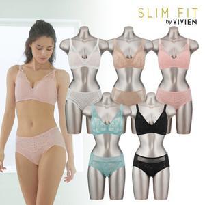 비비안 슬림핏 크로스풀컵 노와이어 여성속옷세트 10종