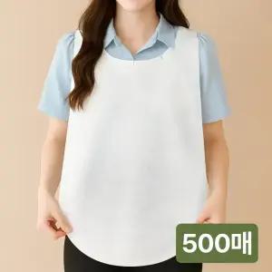 캄네스트 일회용 앞치마 방수 부직포 업소용 식당용 손님용 화이트 500매