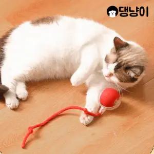 [댕냥이] 강아지 고양이 스마트 LED볼 자동장난감 (+로프 포함)