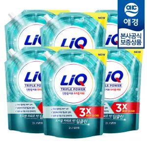 [애경] 리큐 진한겔 딥클린 트리플파워 세탁세제 일반용 리필 2L x6개