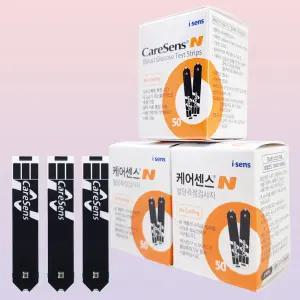 케어센스N 혈당수치 검사지 150매 당뇨체크지 caresensN 보이스 프리미어 시험지