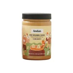 [소비기한 임박] 안단 피넛버터 크리미 400g, 1개