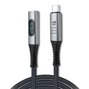 (0.5M) 엠비에프 USB 4.0 CtoC 초고속 연장 케이블/충전/충전기/CTOC/고속/C타입/데이터/핸드폰/휴대폰