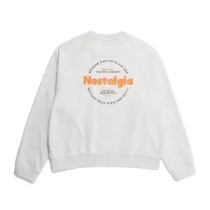 [내셔널지오그래픽]N231WSW901 여성 원형 컨셉 아트웍 세미 오버핏 맨투맨 티셔츠 M OATMEAL