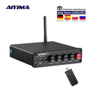 AIYIMA B01 블루투스 5.0 서브우퍼 디지털 파워 앰프 스테레오 2.1 사운드 스피커 오디오 USB x + TPA3116