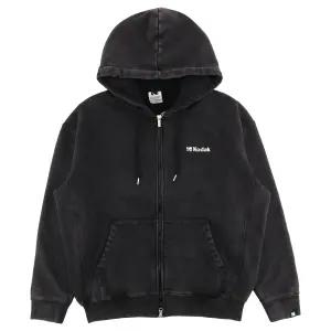 코닥 에센셜 스노우워싱 기모 후드 집업 K5423EFTS1BLK