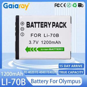 Li-70B 카메라 배터리 1200mAH 충전식 Olympus FE-4020 X940 D705 VG-110