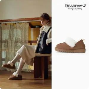 [AK플라자] [와이컨셉] 베어파우 WINNIE 여성 양털 슬립온 모카신 0826002QD-W