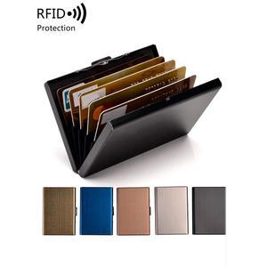 YIN 신용 카드 여성 지갑 스테인레스 또는 RFID 남성 ID 소지자 스틸 금속 명함