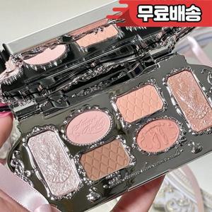 Flower Knows 백조 발레 아이섀도우 팔레트 6 색 매트 쉬머 글리터 혼합 오래 지속되는 메이크업 꽃