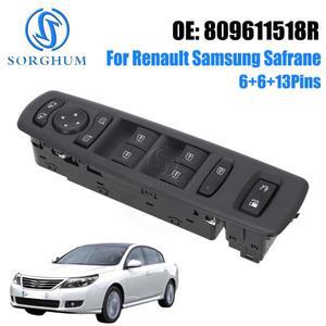 SORGHUM 전력 창 스위치 도어 측면 제어 버튼 809611518R Renault samsung 호환 Safrane 2015 자동차 액세