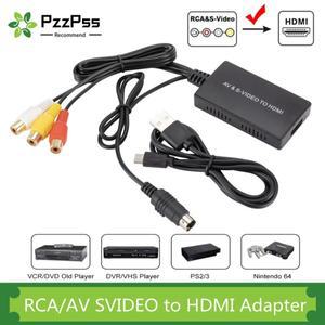 PzzPss RCA /AV SVIDEO-DVD HD TV STB 용 HDMI 호환 어댑터 PS2/PS3 720P /1080P 비디오 컨버터와 가능