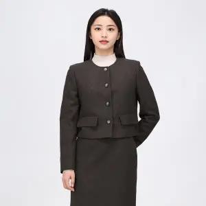 [케네스레이디](센텀시티점)헤링프 라운드넥 울 자켓 ECJKOK7100