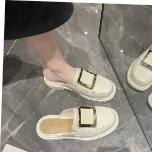 여자 봄가을 데일리 직장인 출근룩 신발 코디 뮬 구두
