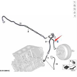 11667613026 브레이크 진공 파이프, BMW F20 F21 F22 F23 F30 F31 F34 F36 F80 F82 F83 F87 용