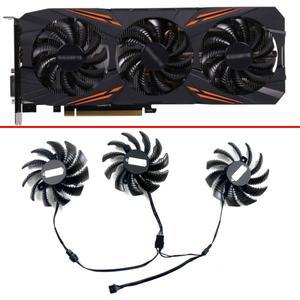리뉴얼 냉각 팬 75mm 4핀 T 128010 GIGABYTE AORUS GTX 1080 게임용 비디오 카드 팬용 SU PLD08010S12HH
