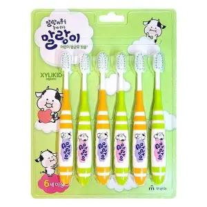 [골드스마일]무궁화 자일리키드 말랑이 어린이칫솔 6세이상 6 GWM 손가락칫솔
