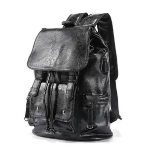가죽 레더 남자여행용 백팩 노트북 조절 끈 백팩