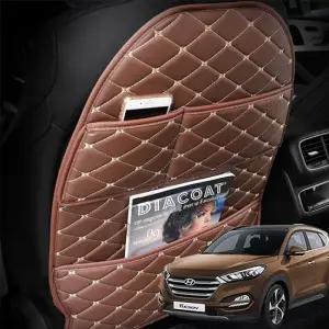 투싼 킥커버 뒷자석 수납 포켓 정리함 차량용킥매트 뒷자석커버 수납포켓 뒷자리보호매트