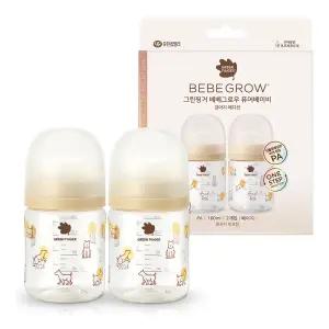 [그린핑거]베베그로우 PA퓨어베이비 강아지 트윈팩160ml(노꼭지)